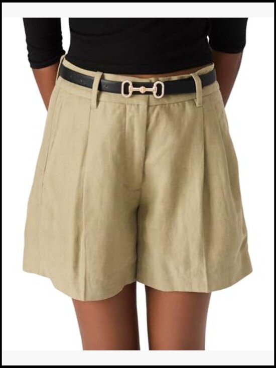 Faux Leather Horsebit Buckle Pant Belt